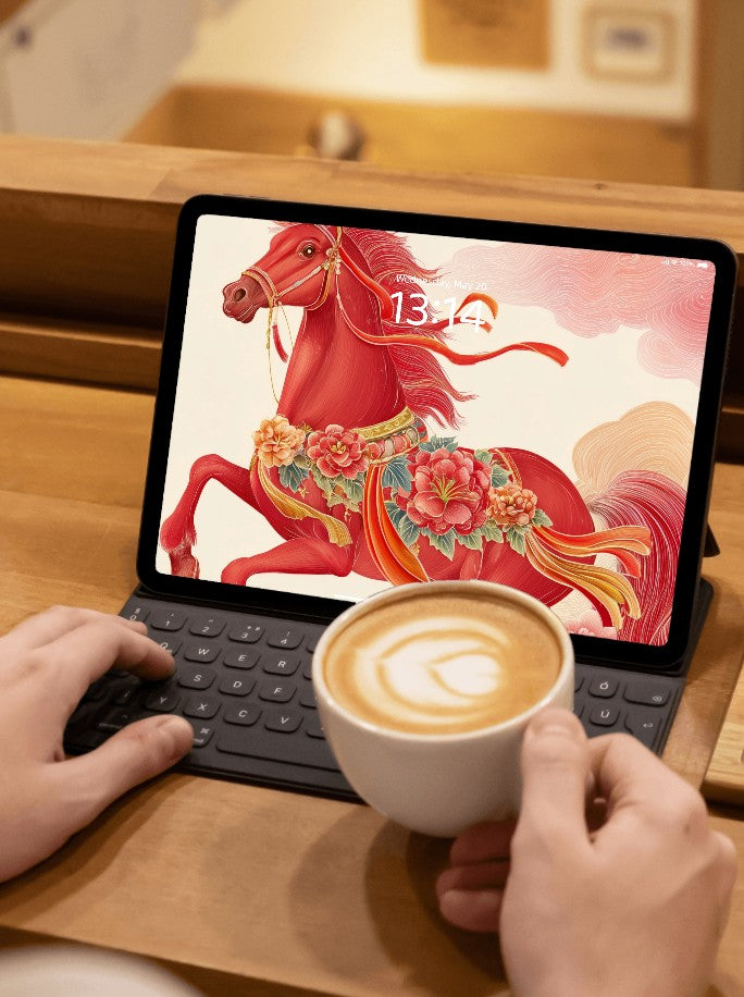 美音天能量壁紙 "馬年限定,虹霓御辰" 事業運系列 高清 限量发行 Sarasvati Energy Wallpaper "Horse Year Edition, Riding Rainbow Commanding Hours" Career series HD Limited edition