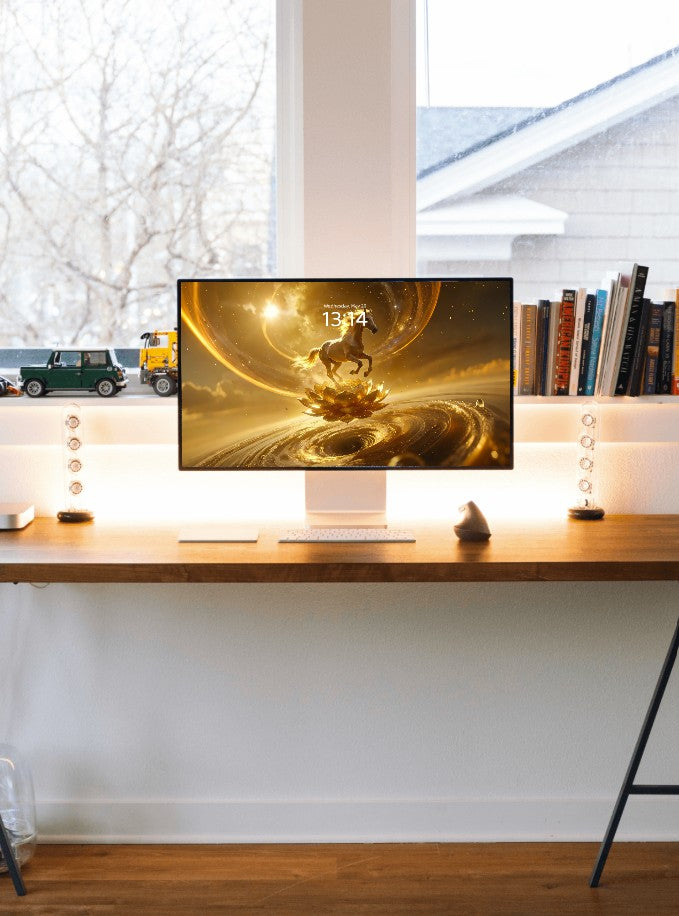 美音天能量壁紙 "馬年限定,天駿蓮華" 財運系列 高清 限量发行 Sarasvati Energy Wallpaper "Horse Year Edition, Celestial Horse Lotus Blossom" Wealth series HD Limited edition