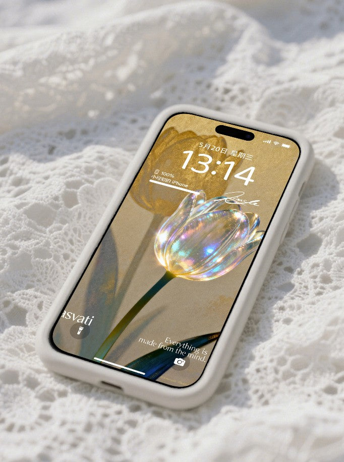 美音天能量壁紙 "潔淨和運" 人際關係&療愈系列（可選擇贈送實物羽光圈權益）Sarasvati Energy Wallpaper "Purity Destiny Flow" Interpersonal Relationship&Meditation series(Optional Gift Seraphic Radiance Rights)