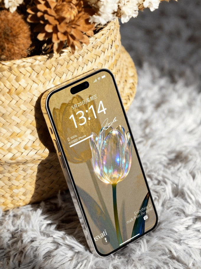 美音天能量壁紙 "潔淨和運" 人際關係&療愈系列（可選擇贈送實物羽光圈權益）Sarasvati Energy Wallpaper "Purity Destiny Flow" Interpersonal Relationship&Meditation series(Optional Gift Seraphic Radiance Rights)