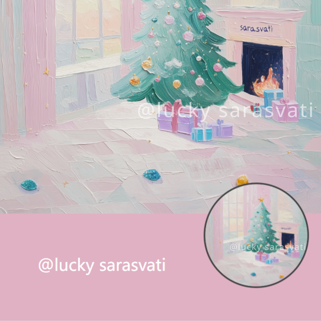 美音天能量頭像頭貼"松影歡歌"戀愛運&好運系列 Sarasvati Energy Head Portrait Stickers "Pine Shadow and Joyful Song" Love&Lucky series