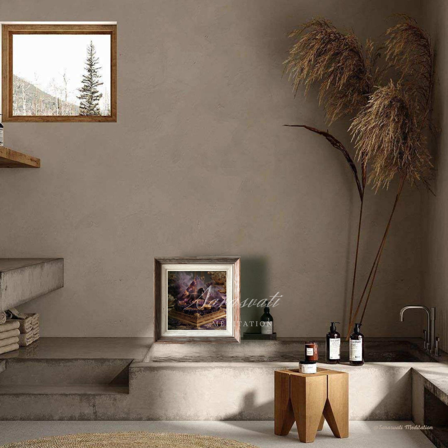 美音天數字能量金字塔"紫府玄駒"財運&事業運 僅1份 數字孿生概念作品 附能量證書 獨立唯一編碼Sarasvati Digital Orgone Pyramid "Purple Mansion’s Mystic Colt" Wealth&Career Only one Digital Twin Concept Work Certificated with Independent And Unique Number