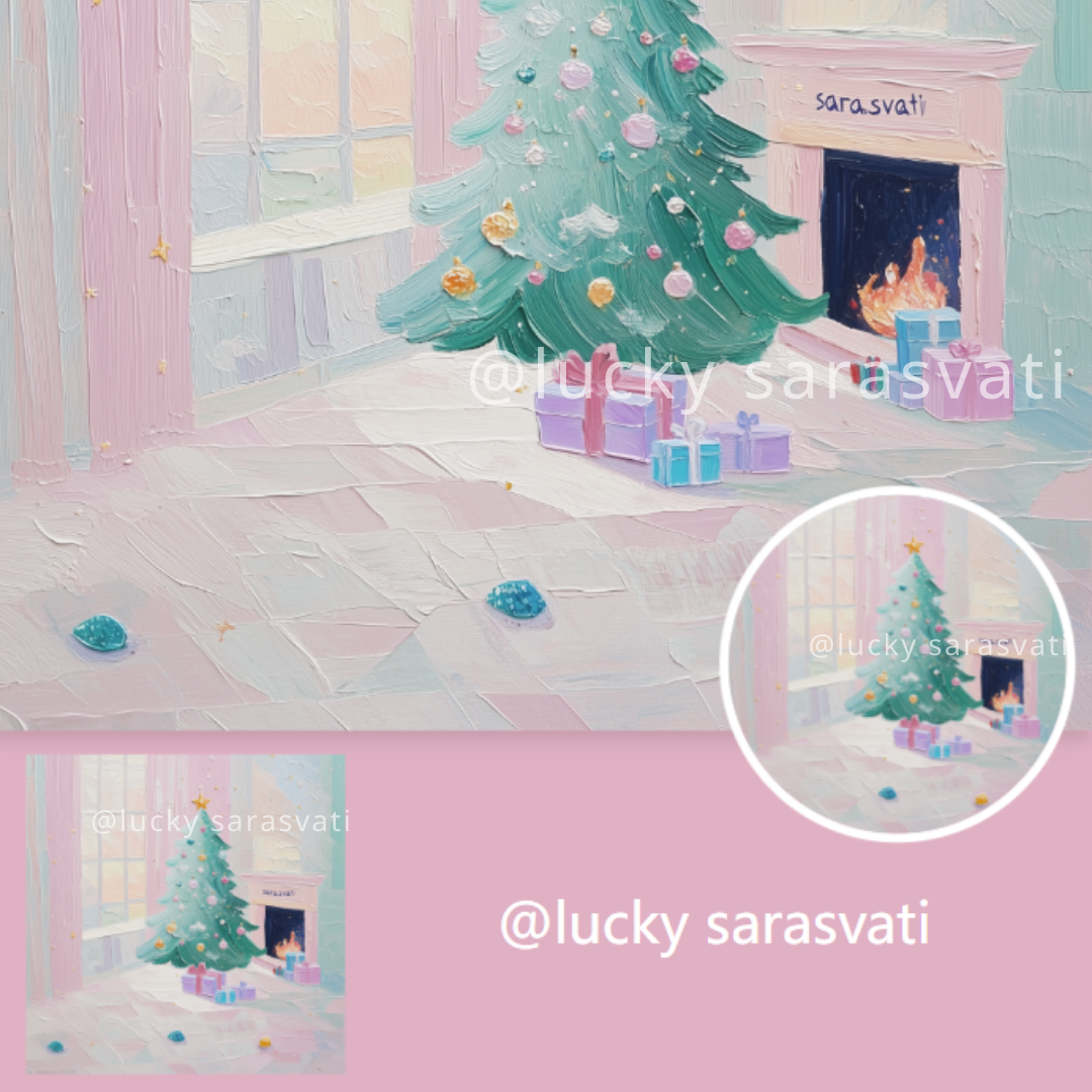 美音天能量頭像頭貼"松影歡歌"戀愛運&好運系列 Sarasvati Energy Head Portrait Stickers "Pine Shadow and Joyful Song" Love&Lucky series