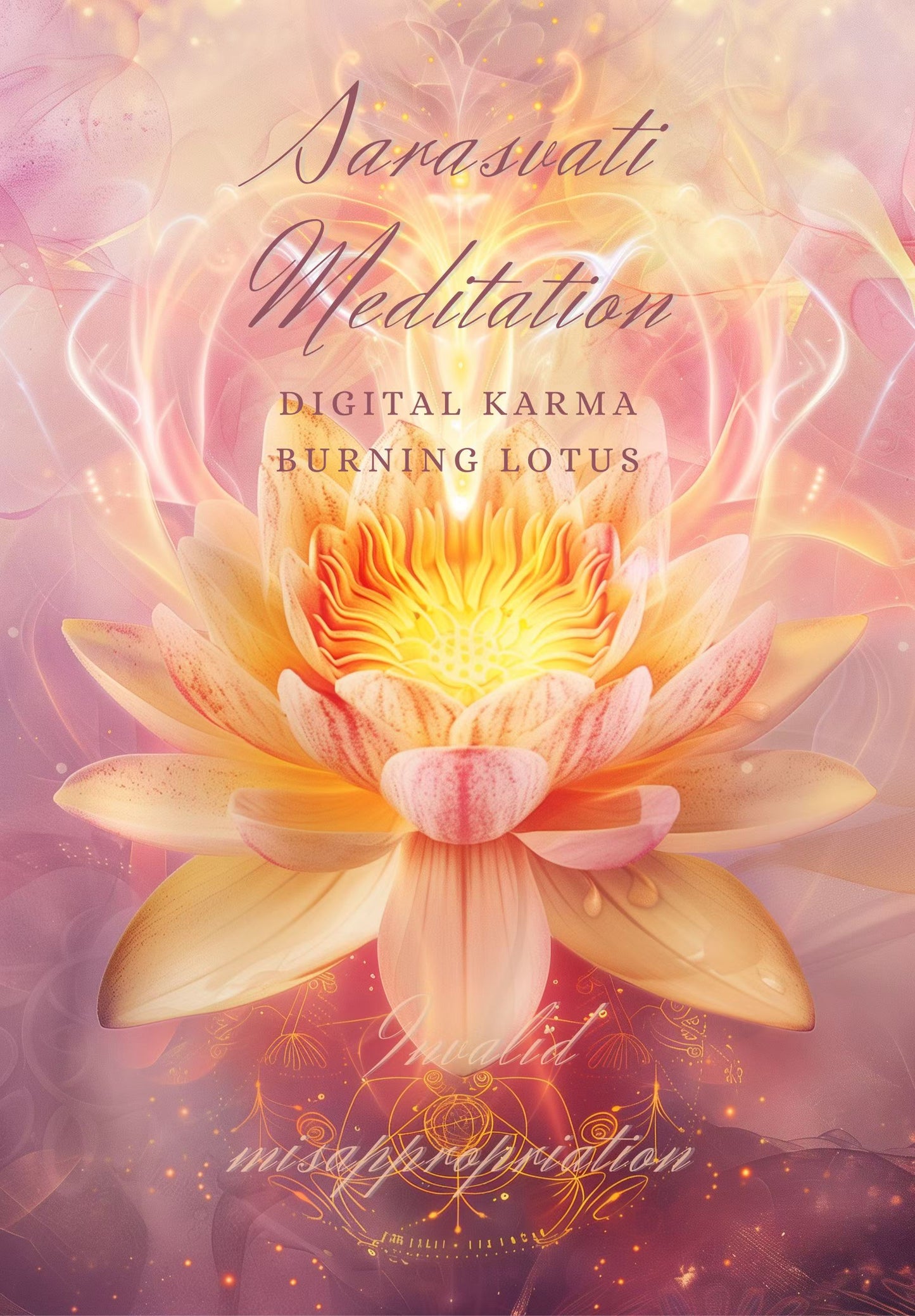 Sarasvati Digital Karma Burning Lotus "Fairy Pink Lotus" Digital Twin Concept fonctionne avec une musique énergétique exclusive (MP3) jointe 