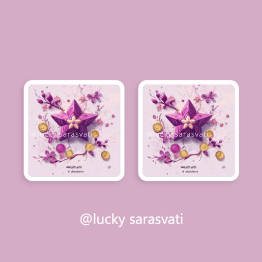 美音天能量頭像頭貼"紫金寶座"財運系列 Sarasvati Energy Head Portrait Stickers "Purple Gold Throne" Wealth series