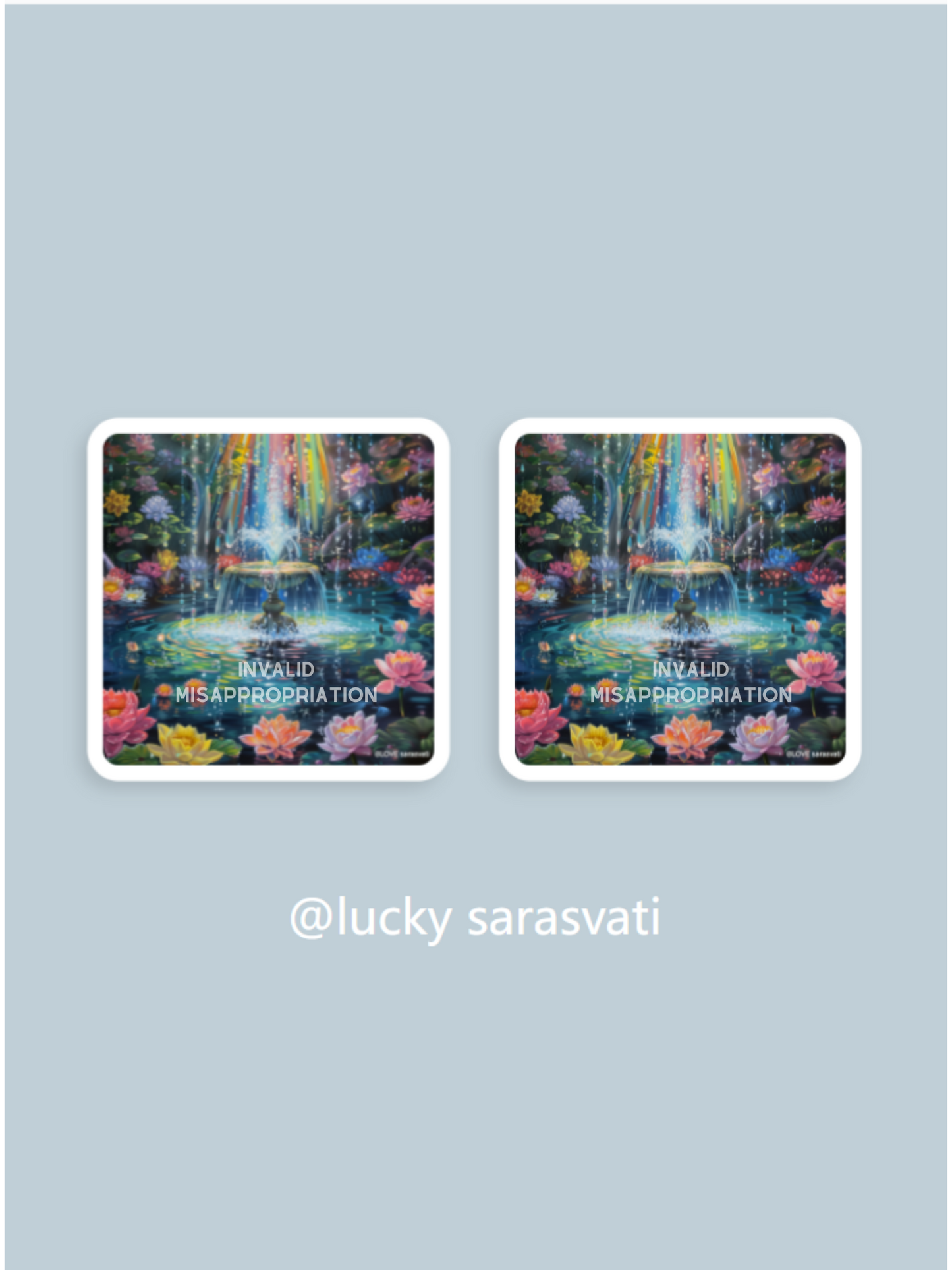 美音天能量頭像頭貼 "瑰麗仙泉" 戀愛運&財運系列 Sarasvati Energy Head Portrait Stickers "Rosewood Springs" Love&Wealth series