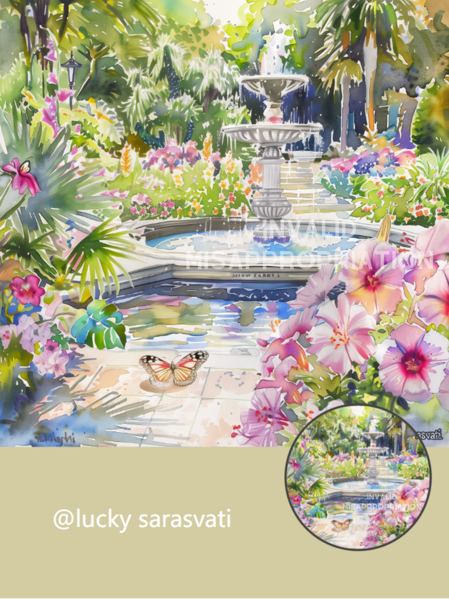 美音天能量頭像頭貼"繽紛花園"戀愛運&财运系列 Sarasvati Energy Head Portrait Stickers "Colorful Garden" Love&Wealth series