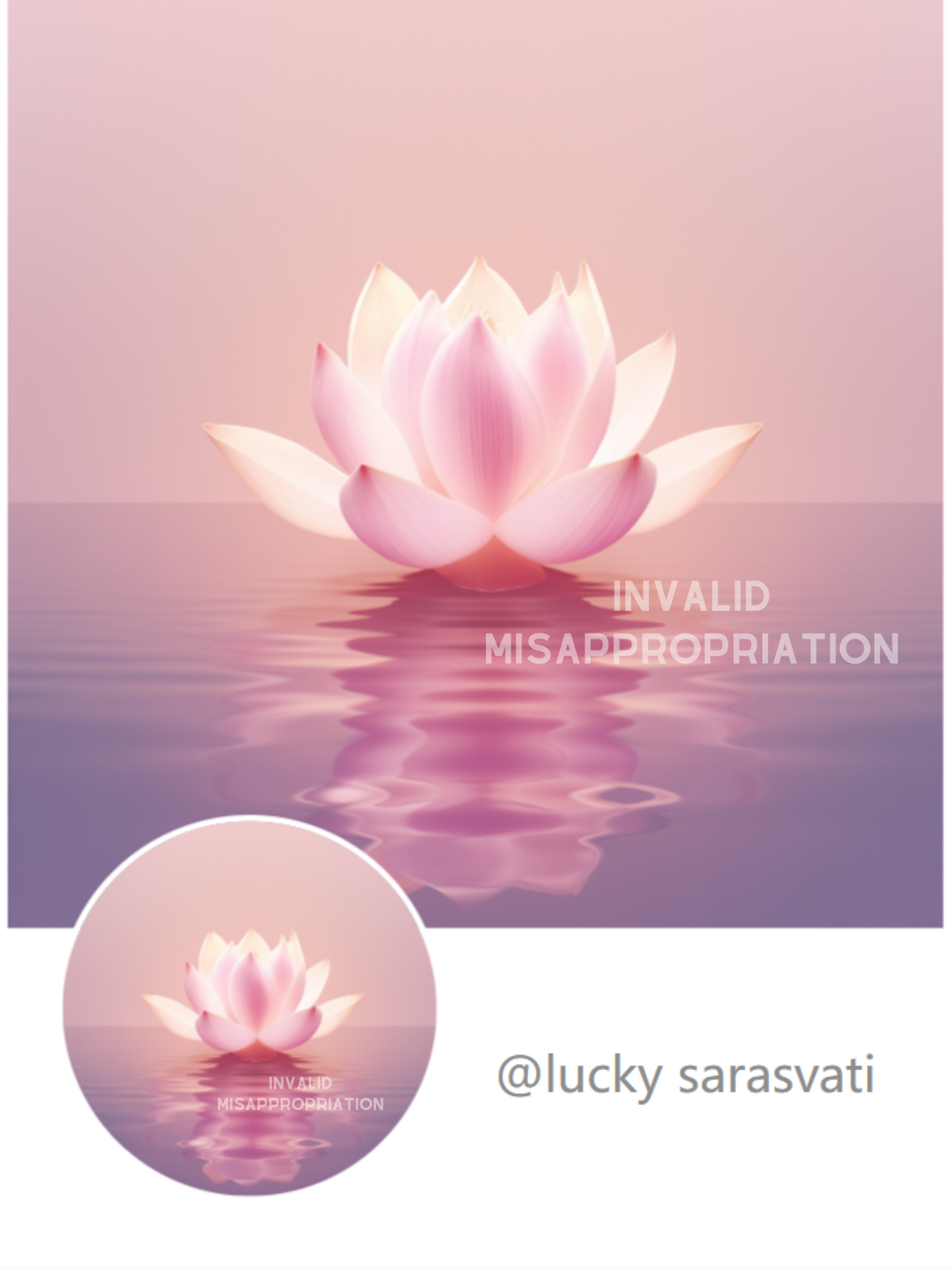 美音天能量頭像頭貼"映日夏歌"戀愛運&庇佑系列 Sarasvati Energy Head Portrait Stickers "Lotus Summer Song" Love&Bless series