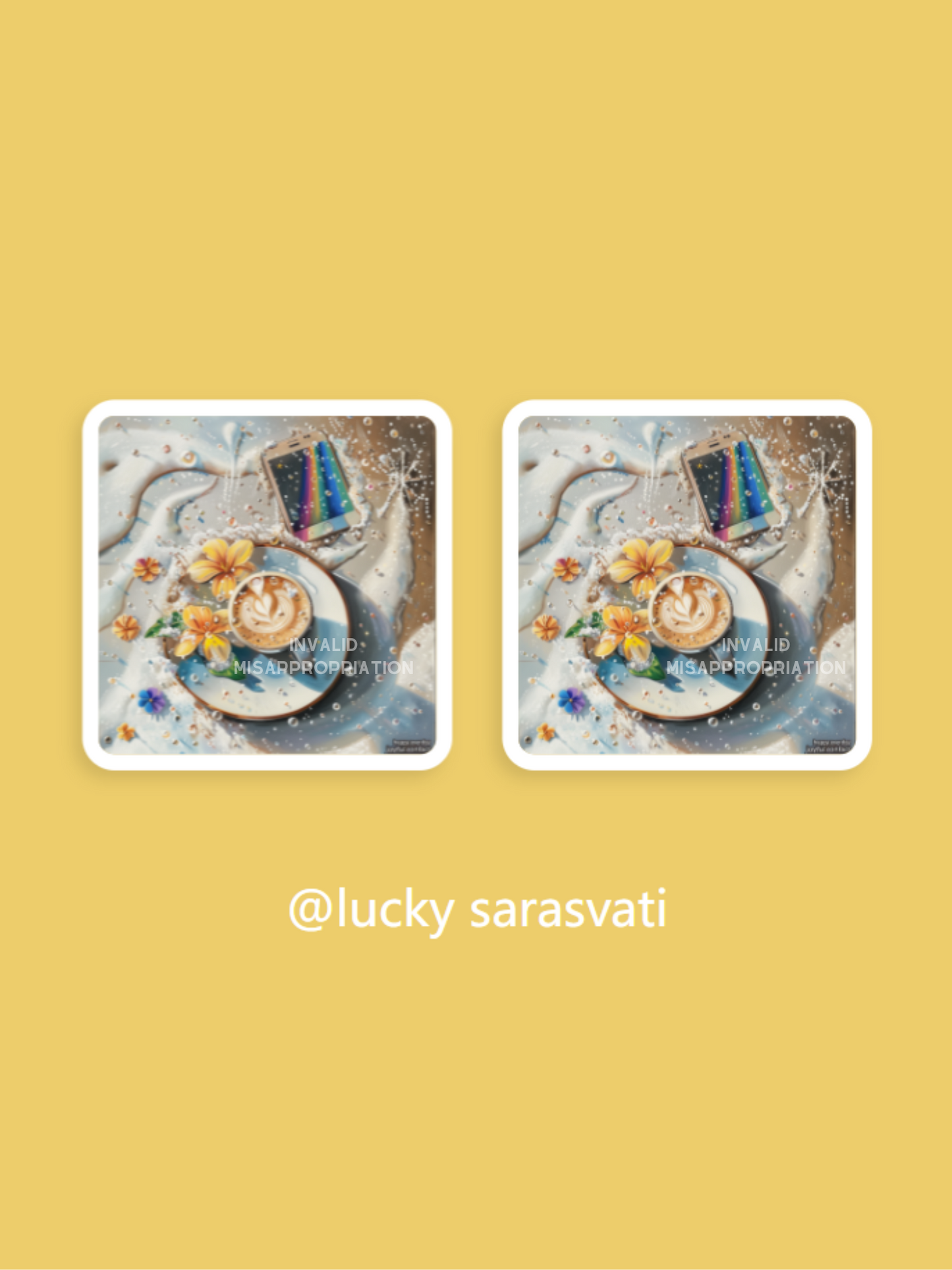 Sarasvati Energy Head Portrait Autocollants "Heartbeat Flat White" Série Amour Sarasvati Energy Head Portrait Autocollants "Heartbeat Flat White" Série Amour 