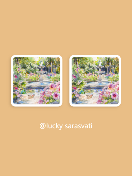 美音天能量頭像頭貼"繽紛花園"戀愛運&财运系列 Sarasvati Energy Head Portrait Stickers "Colorful Garden" Love&Wealth series