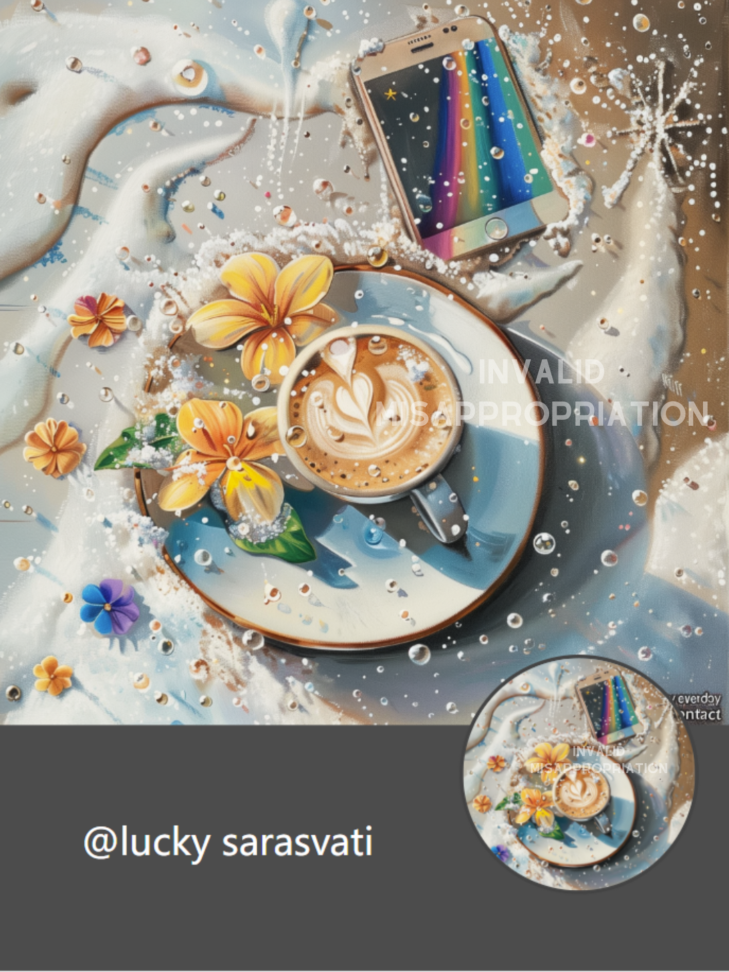 Sarasvati Energy Head Portrait Autocollants "Heartbeat Flat White" Série Amour Sarasvati Energy Head Portrait Autocollants "Heartbeat Flat White" Série Amour 