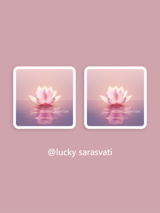 美音天能量頭像頭貼"映日夏歌"戀愛運&庇佑系列 Sarasvati Energy Head Portrait Stickers "Lotus Summer Song" Love&Bless series