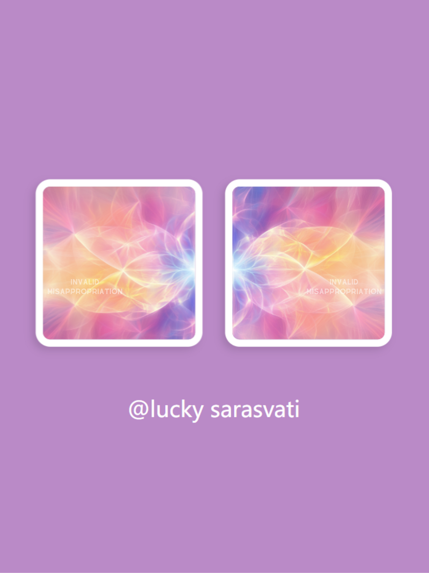 Sarasvati Couple Energy Head Portrait Autocollants "Red Luan Star Shining" Série Amour Sarasvati Couple Energy Head Portrait Autocollants "Red Luan Star Shining" Série Amour 