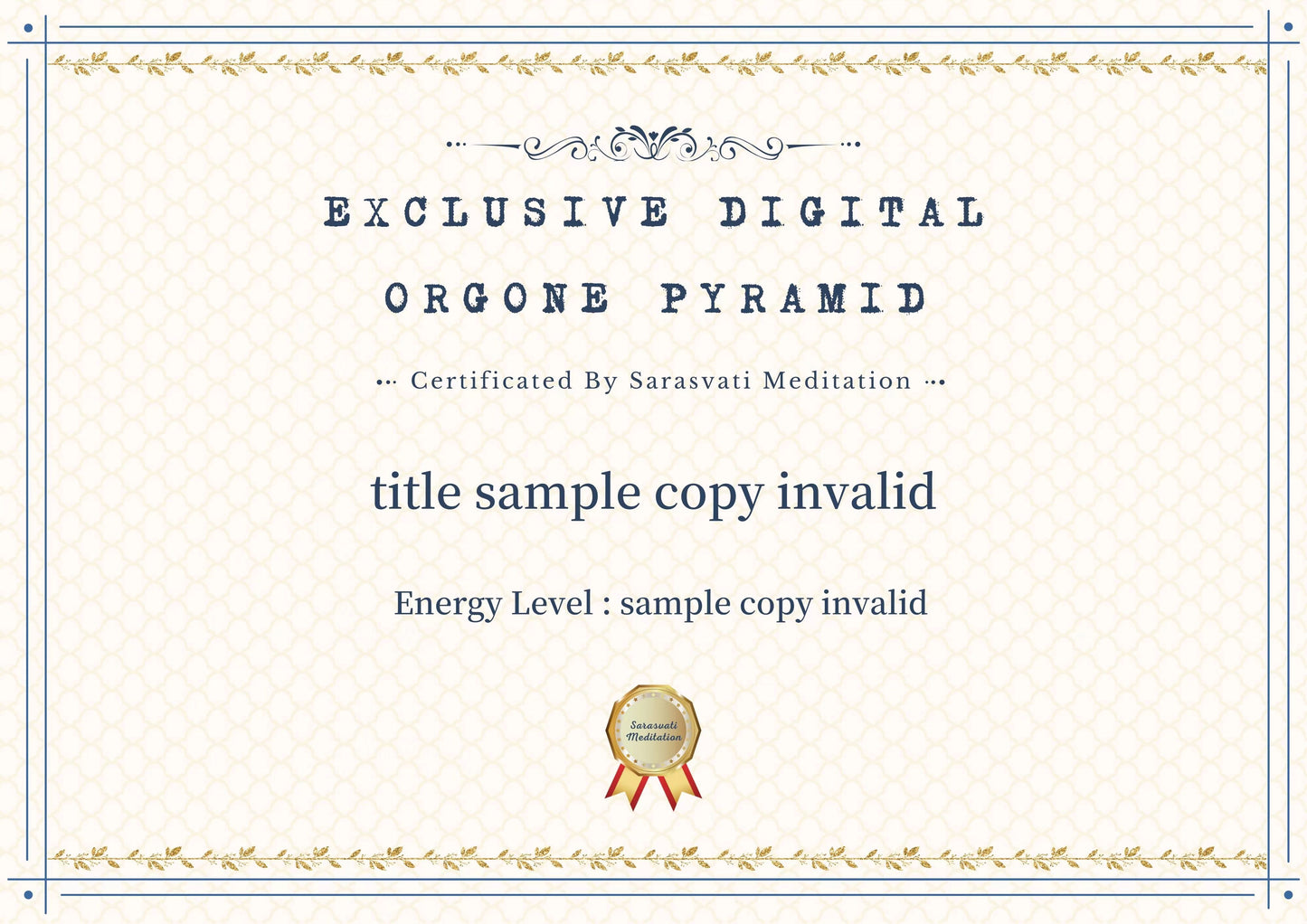 Sarasvati Digital Orgone Pyramid "Link My Special Person" Love Series Un seul concept de jumeau numérique fonctionne certifié avec un numéro indépendant et unique 